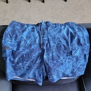ZeroXposur Blue Board Shorts Dynamic Swimwear